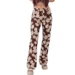 BDG Urban Outfitters 90s Mid Rise Bootcut Jeans Novelty Strawberry Print Size 26